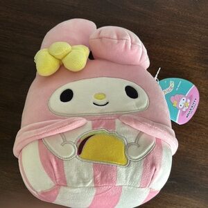 My Melody Taco Squishmallow Yellow Bow